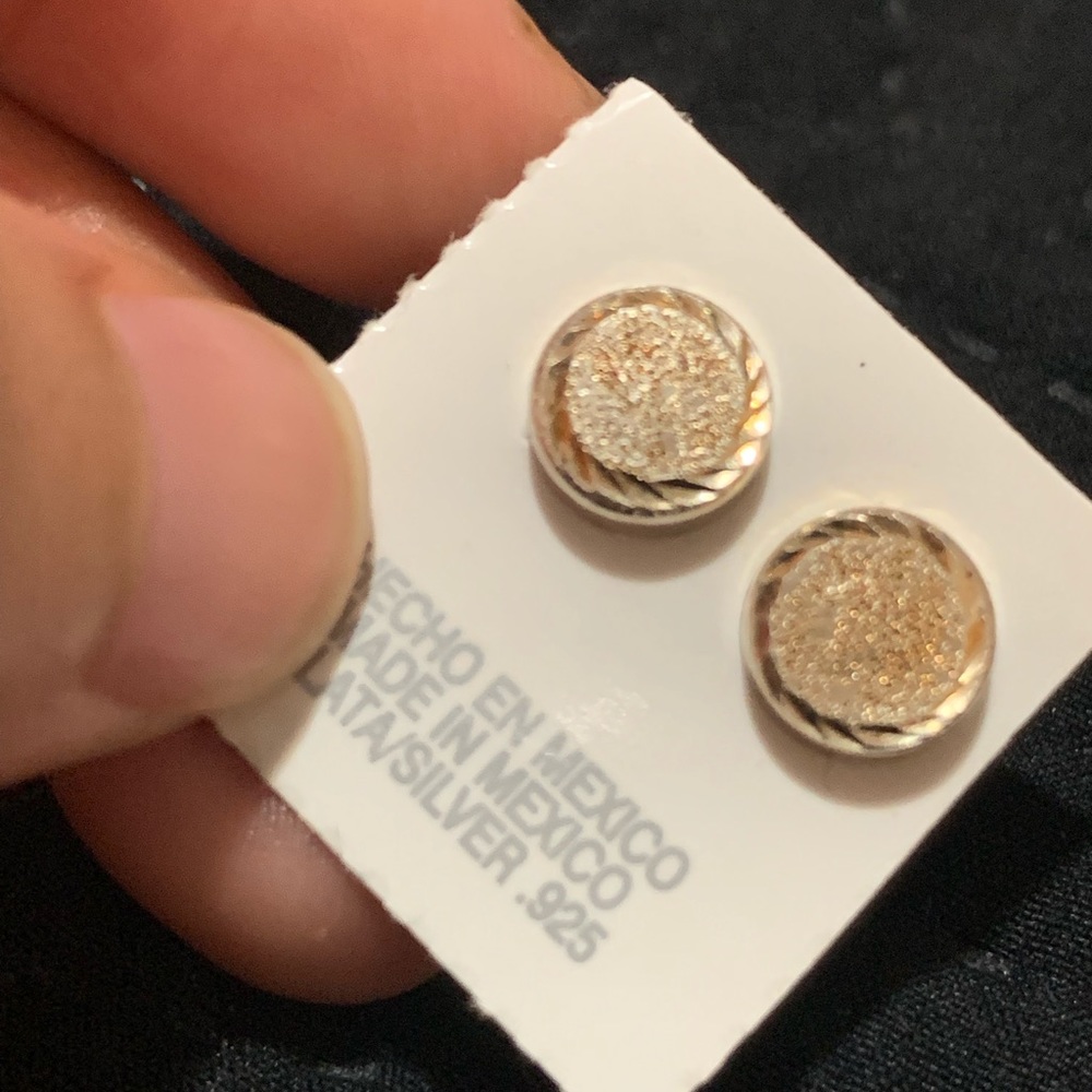 Silver earrings from Mexico